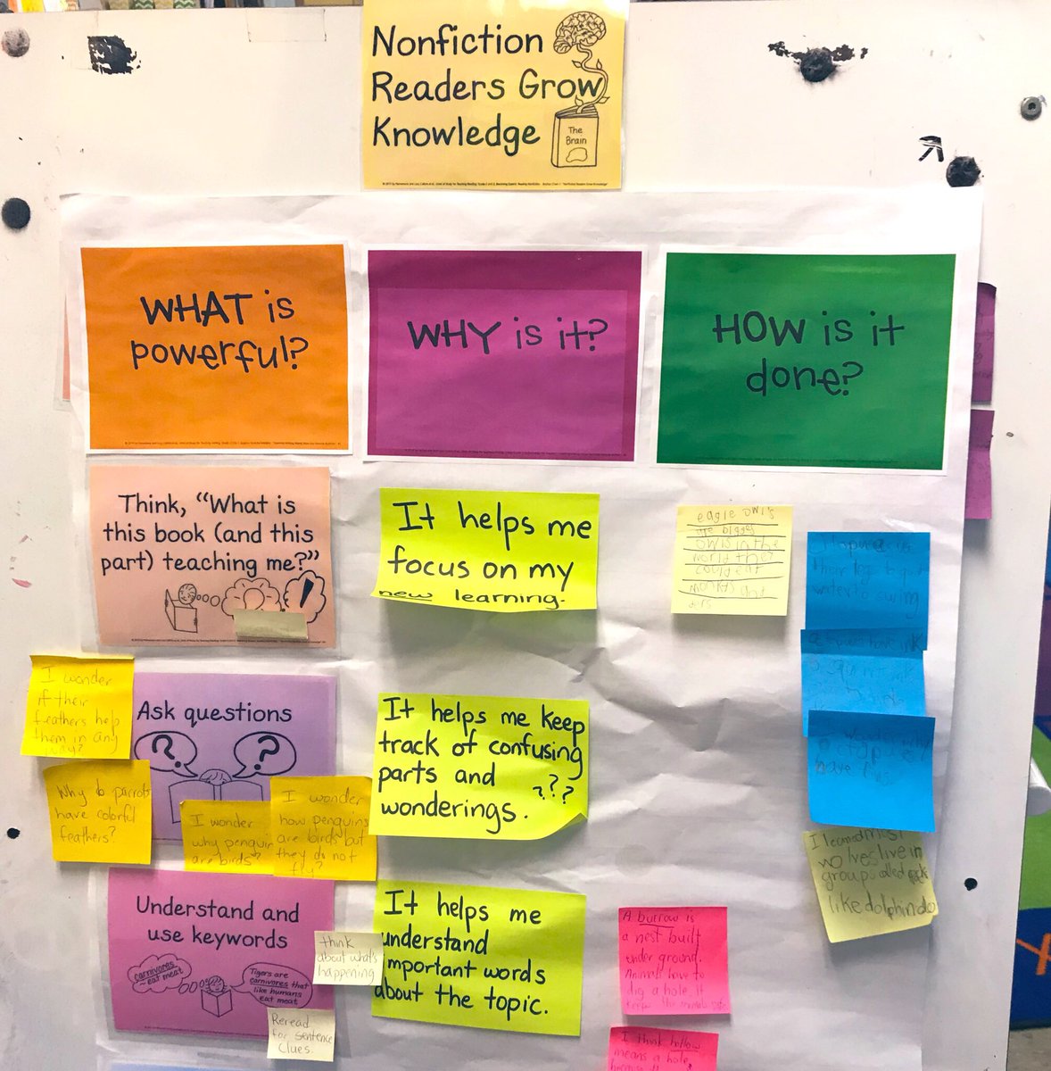 MzEmilyRebaza's tweet image. Non-fiction reading chart adapted from a T.C. Writing chart. Was very supportive to students. They love being showcased! (Excuse the appearance! Curled and wrinkled thanks to school heat ha!) #teachingpurpose