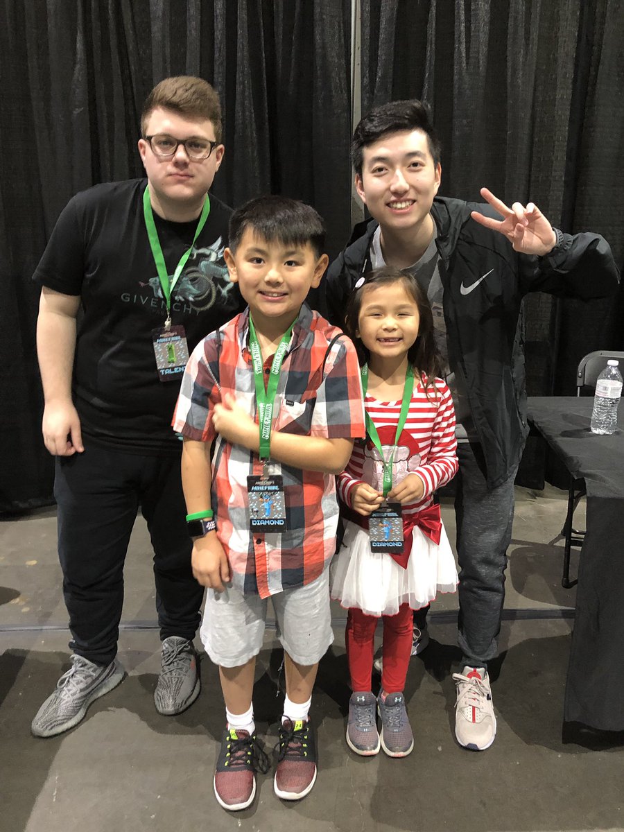 Thanks <a href="/RageElixir/">RageElixir</a> for coming to San Diego for Minecraft conference!  My kids love you!!!