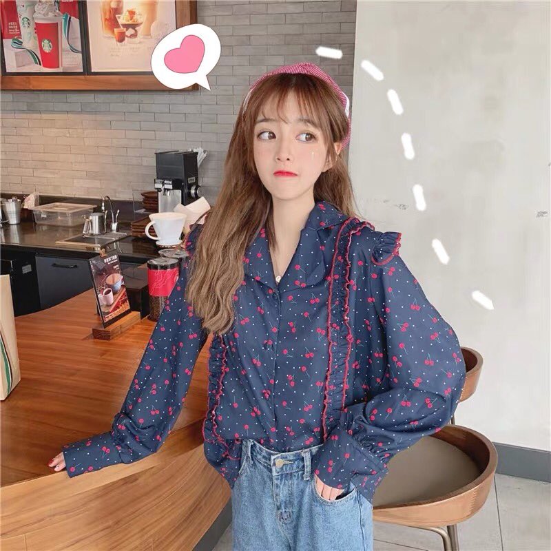 pineypiny's tweet photo. 🍑IN STOCK NOW!!
📍390฿ 
🍒cherry cutie shirt เสื้อเชิ๊ตลายเชอรี่คอบัว มีแต่งระบายให้ดูหวานน่ารักขึ้นด้วย 💕มีสามสีน้า กรม ขาว ชมพู dmเมนชั่นถามได้ ของมีพร้อมส่ง หมดเร็วมากเด้อ 
▪️อก40" ยาว25"
#เสื้อผ้าแฟชั่น #เสื้อแฟชั่น #เสื้อพร้อมส่ง #เสื้อผ้าเกาหลี #เสื้อสไตล์เกาหลี https://t.co/C3sMsmYCfm