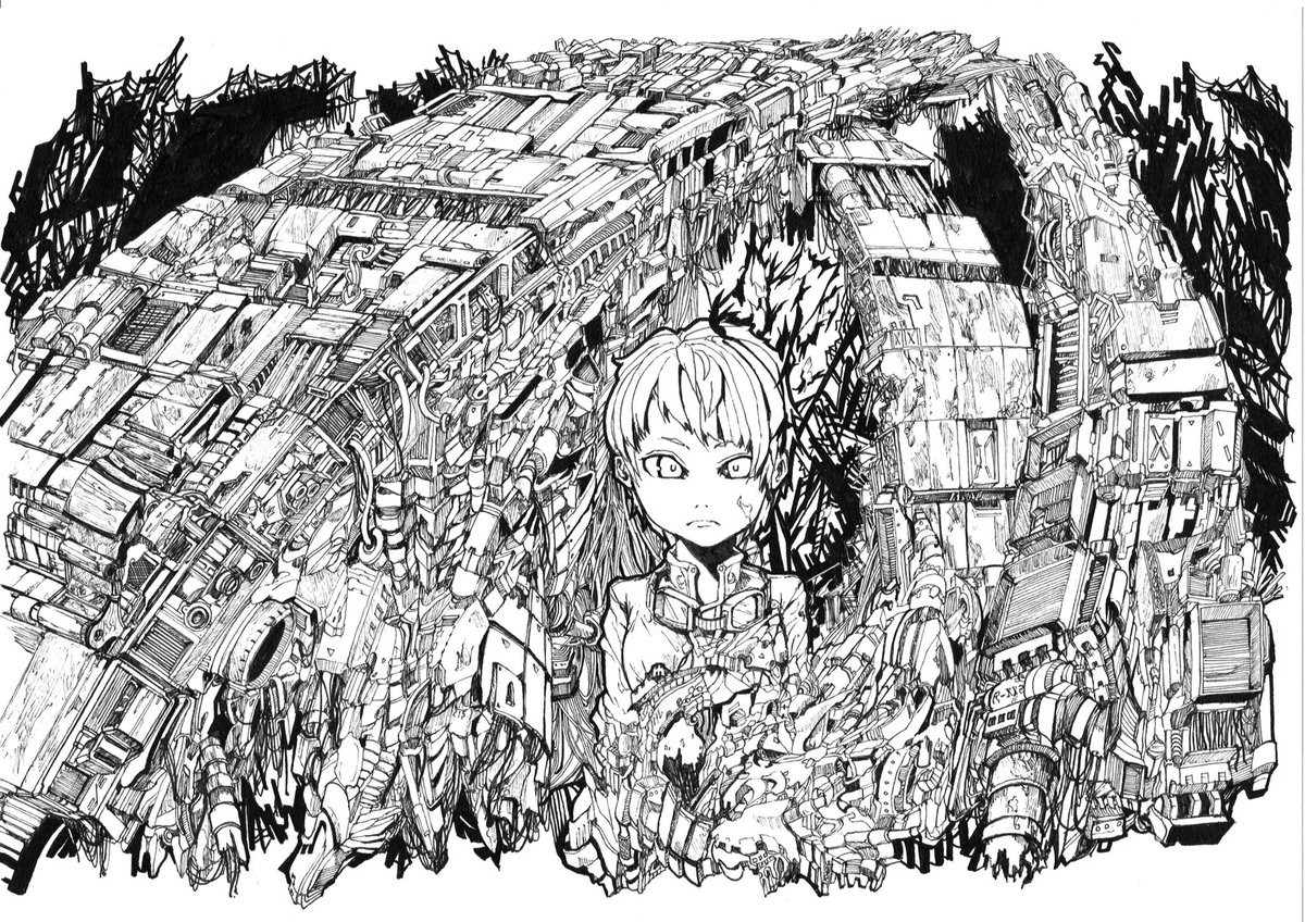 機械描くのたのしい W 過去絵 イラスト 細密画 Gai ﾄﾗｲﾊﾞﾙﾃﾞｻﾞｲﾅｰ Crabhouse作った人の漫画