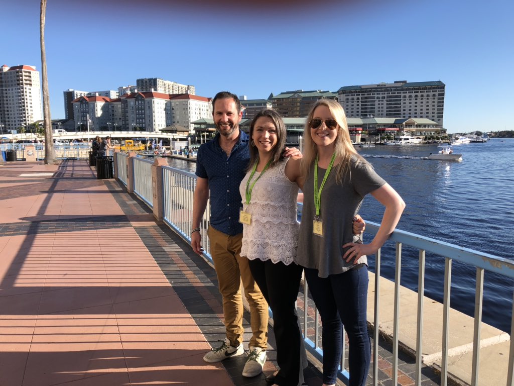 DK_Dowling's tweet image. #DowlingLab at #SICB2019 in Tampa Florida.@rcvaught and @rkochadrian. We’ve all presented our talks now, so feeling happy!

#MonashEvolution