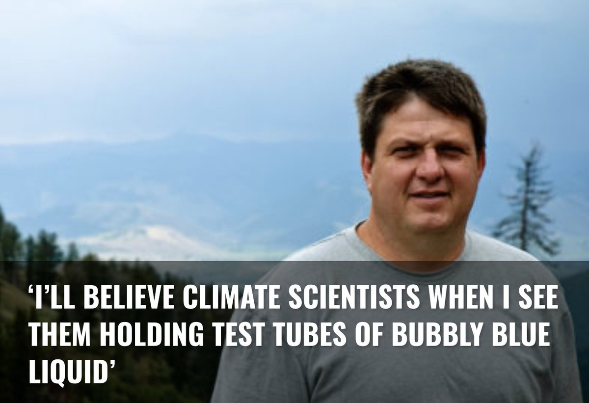 BlaffoMagazine's tweet photo. ‘I’LL BELIEVE #CLIMATE #SCIENTISTS WHEN I SEE THEM HOLDING TEST TUBES OF BUBBLY BLUE LIQUID’

"Don’t bother talking to me if it’s a clear liquid either."

Read more--> https://t.co/gf4EJj6oeK

#FakeNews @BillNye @algore #climatechange #globalwarming https://t.co/NAkoXrPTEw