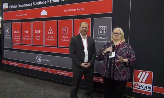 thejournal_ROK's tweet photo. Video: .@EPLAN_USA explains its ground-breaking, cloud-based #engineering and design workflow solution, Store Share View, that helps panel builders slash #manufacturing time. #AutoFair18 .@ROKAutomation https://t.co/ARpCyDzVed https://t.co/HgkpI5ubfX