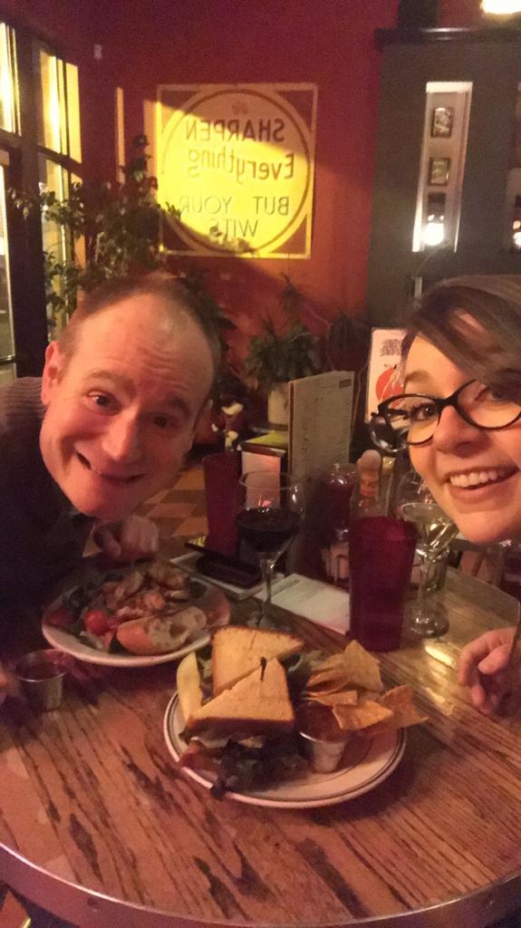 steveoslumina's tweet photo. Yay date night! #BadWaitress and #GoodFood! https://t.co/y79Dk4GQUs