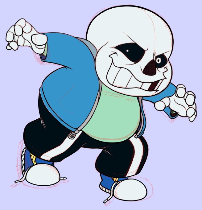 JettersMighty's tweet photo. To supplement my previous string of tweets detailing my #InsansityAU, here's some concept art for my favorite little #sickopath, #Sans! Main differences being his signature wackjob face and some coloring choices. https://t.co/OzLJqhDPjL