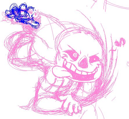 JettersMighty's tweet photo. To supplement my previous string of tweets detailing my #InsansityAU, here's some concept art for my favorite little #sickopath, #Sans! Main differences being his signature wackjob face and some coloring choices. https://t.co/OzLJqhDPjL