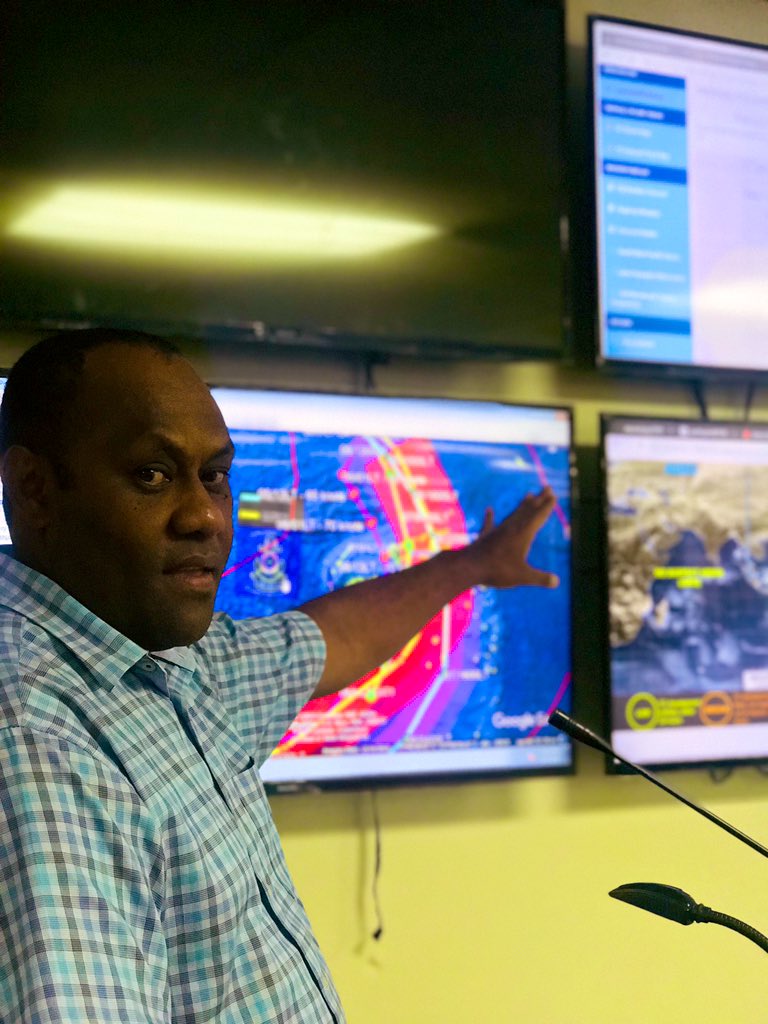 LiceMovono's tweet photo. Expect disaster management teams near your area as divisional offices get into assessment mode nationwide post #TCMona - @FijiNDMO Director Anare Leweniqila #FijiNews #Fiji https://t.co/kNf9mg26pI