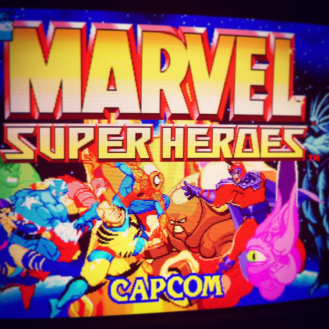 rgbzen's tweet photo. #capcom ‘s #marvel #marvelsuperheroes #cps2 #arcade #pcb #arcadegame #crtgaming #rgbgaming  #retrogaming #arcadegaming #retrogames #sonypvm #scanlines 💎 💎 💎 💎 💎 🥊 💥 https://t.co/CelbXPkEis