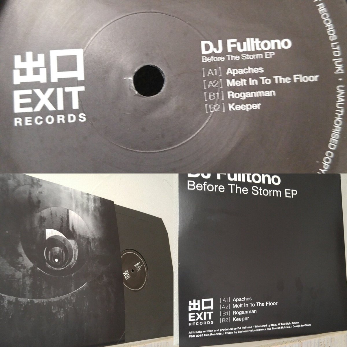 marginalrecords's tweet photo. 来た！UKBASS名門EXITからD.J.FULLTONOがアナログリリースです👍リリース前にブツを頂きました。FULLTONO有り難う☀
もちろんマージナルでも取り扱い致します👍
#d.j.fulltono
#fulltono
#exit
#ukbass https://t.co/oBBathivbl
