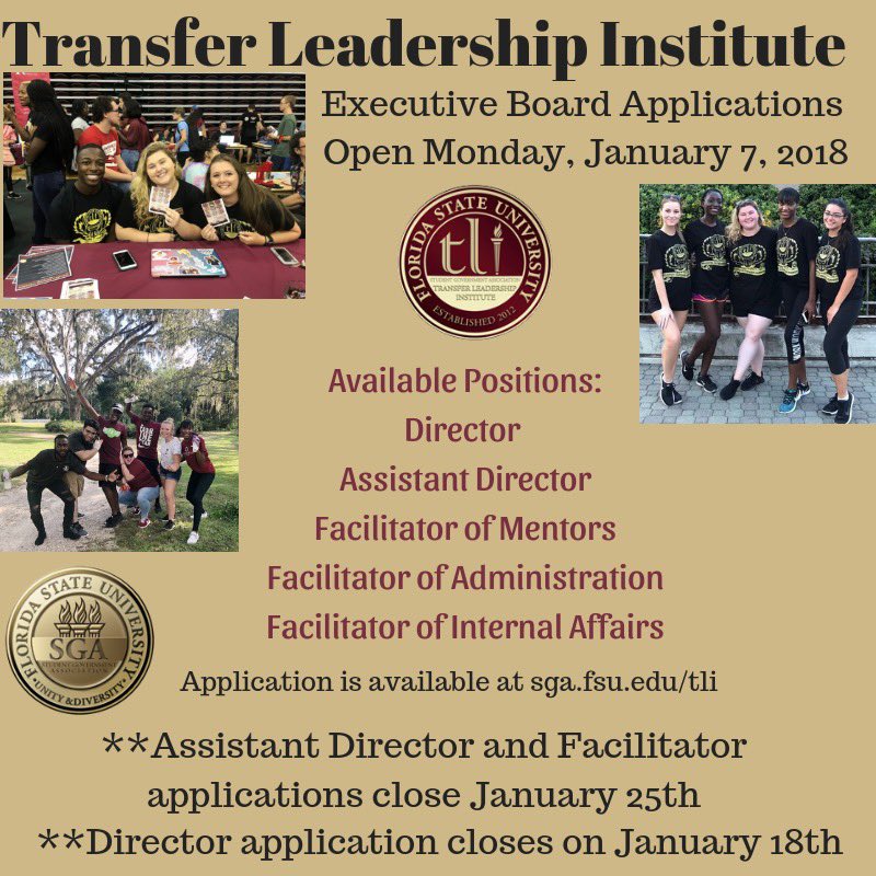 Transfer Leadership Institute Executive Board applications are coming your way - Get ready!! Applications open TOMORROW at 8AM!!