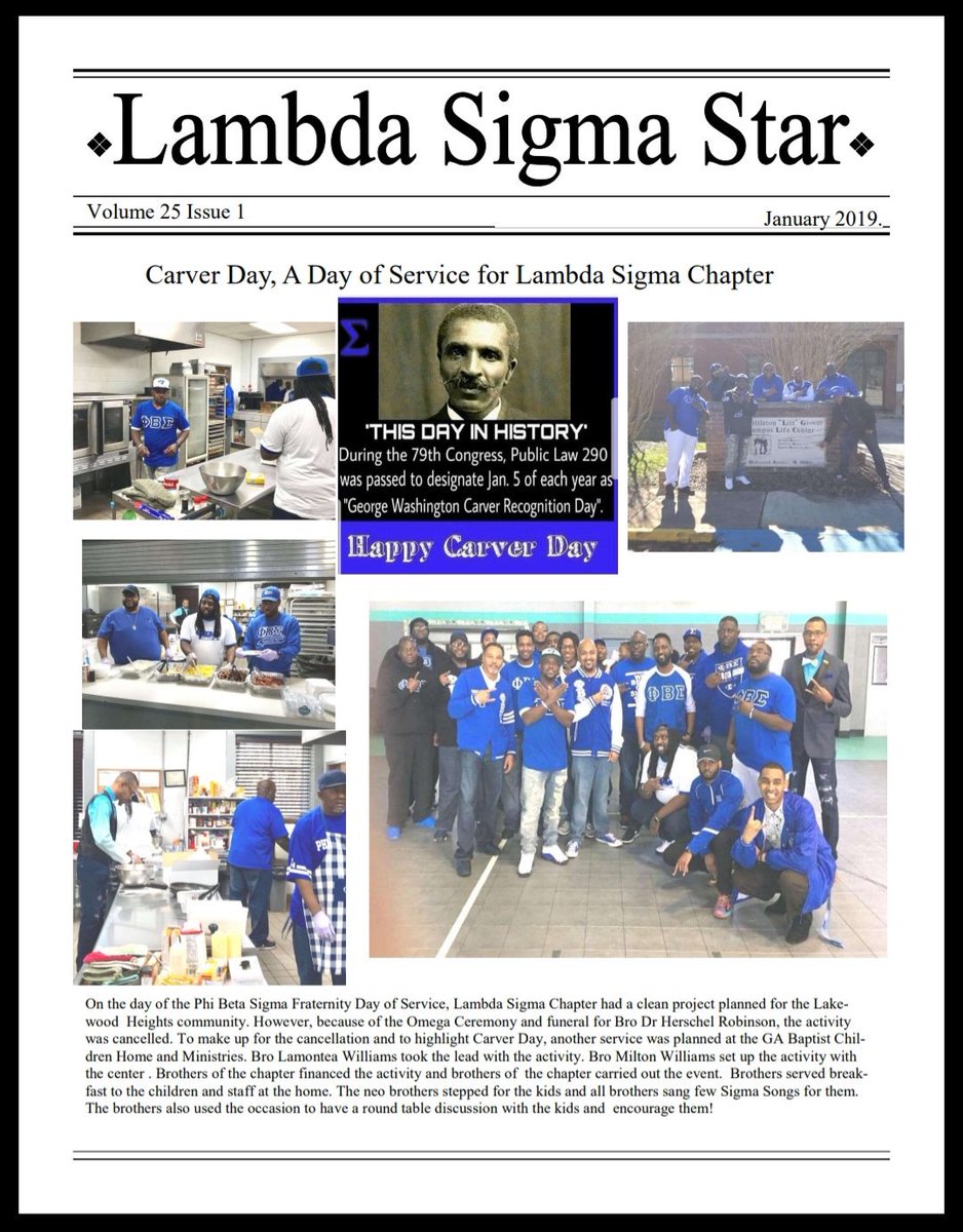 LambdaSigmaPBS's tweet photo. The latest edition of the Lambda Sigma Star, the official newsletter of Lambda Sigma, has been released. Look out for your copy or contact us to get on distribution list!! 

#LambdaSigma 
#TheChapterOfPresidents 
#BrotherhoodFirst 
#BCM
#IAMBK 
#IMPACT https://t.co/uxgt74bIbB