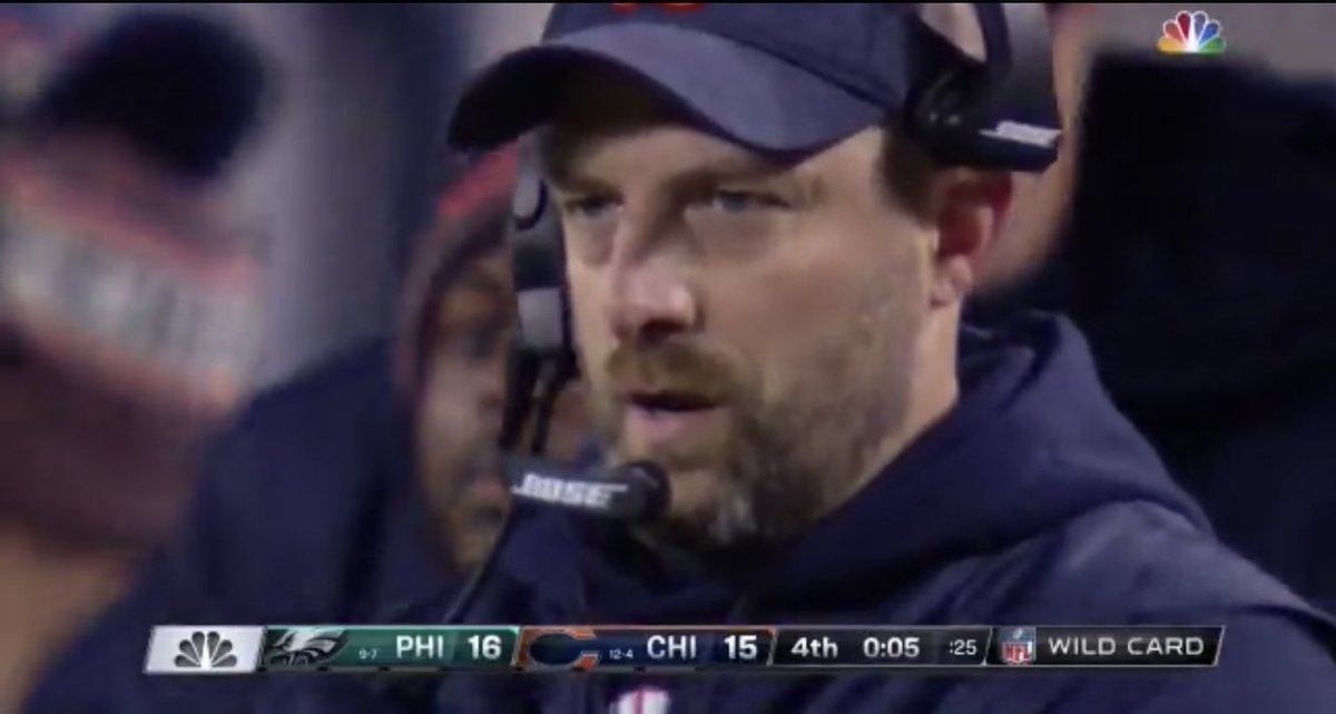 Matt Nagy’s face says it all.