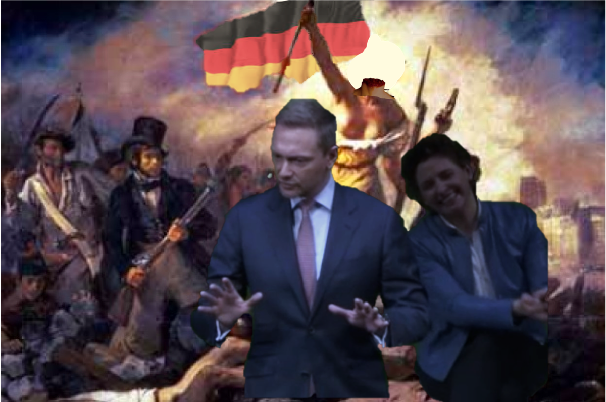 OKanders's tweet photo. @c_lindner 😬 #GermanCLution ;)
#CLibertyLeadingThePeopleNow #EugeneDelacroix #CLScreen @fdp #FDP #FDPlive https://t.co/dF274cXMUA