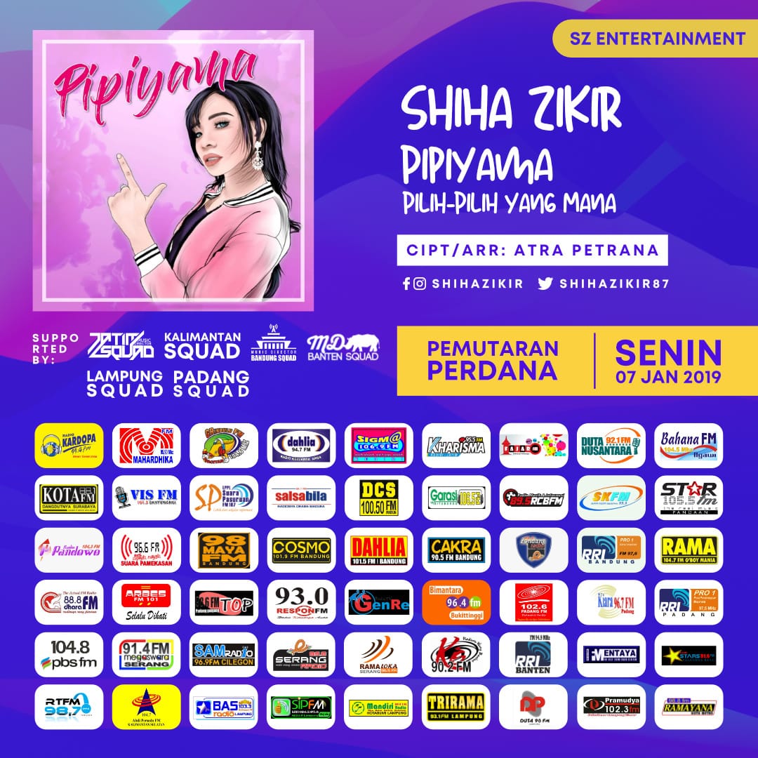 Pemutaran Serentak
<a href="/shihazikir87/">Shiha Zikir</a> New Single Pilih Pilih Yang mana.
MD <a href="/ginanjarwisnu89/">Ginanjar Wisnu</a> yuhuuuu..
#shihazikir #pemutaranserentak