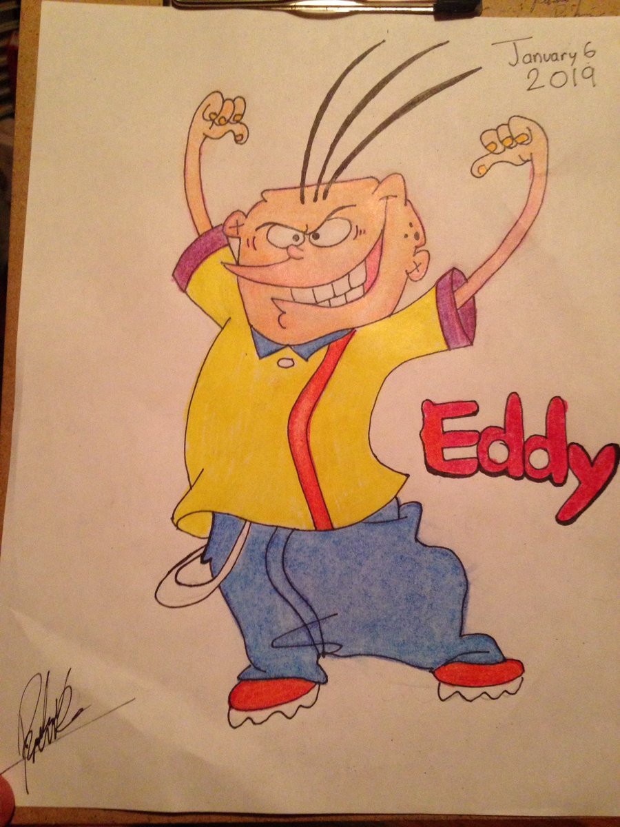 EddNetwork's tweet photo. Today I made this drawing!
Team Eddy! @eenescreens @CartoonCAN #EdEdddnEddy https://t.co/YZBSCPXujL