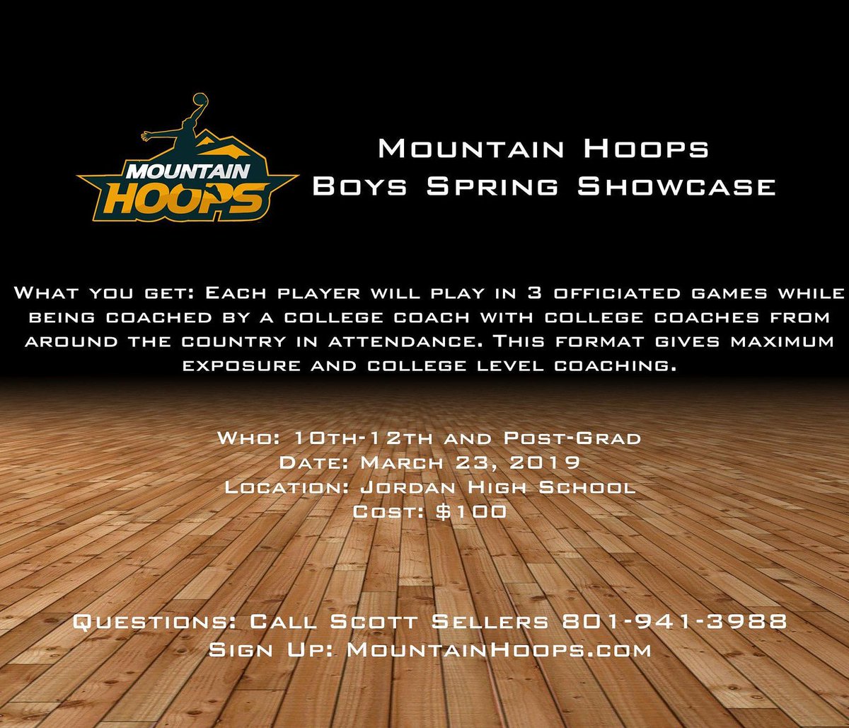 MtnHoops's tweet photo. Our UTAH Boys Spring Showcase is Set for March 23rd at Jordan HS. 

Tentative colleges attending

Snow 
USUE
Western Wyo 
Spokane CC
Everett CC
SW Oregon CC
SLCC
Green River CC
Treasure Valley CC
North Iowa Area CC
More to be announced

Sign up/Info link: https://t.co/2nwS3aSjCn https://t.co/HrkzLzOEB2