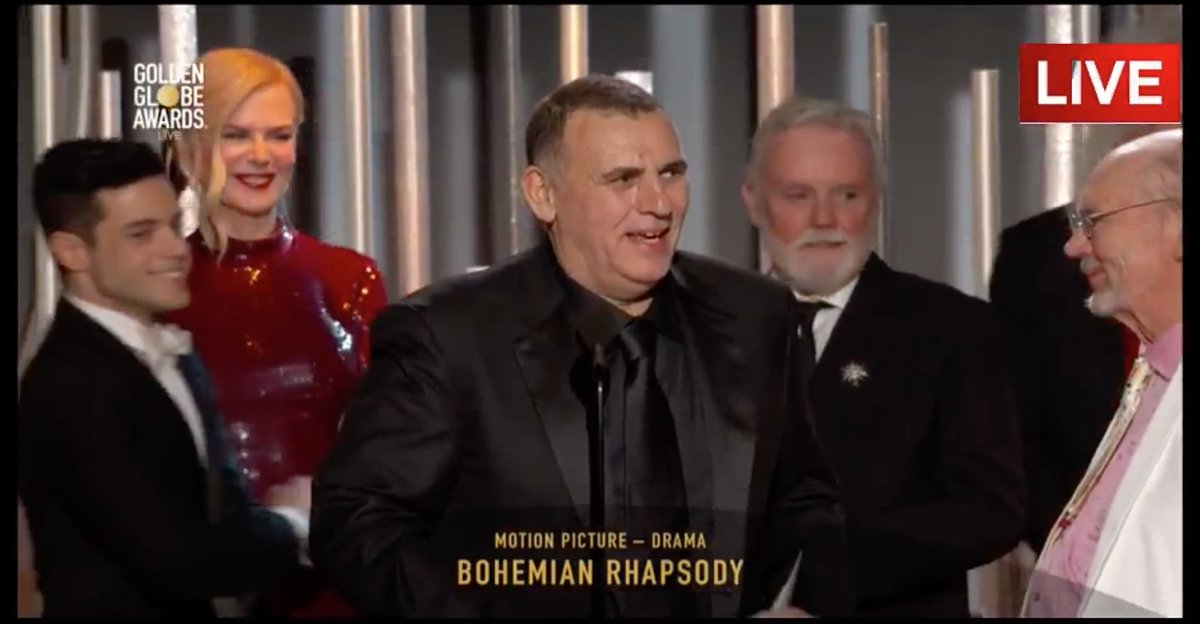 Felicitaciones @BoRhapMovie @DrBrianMay @OfficialRMT!!!