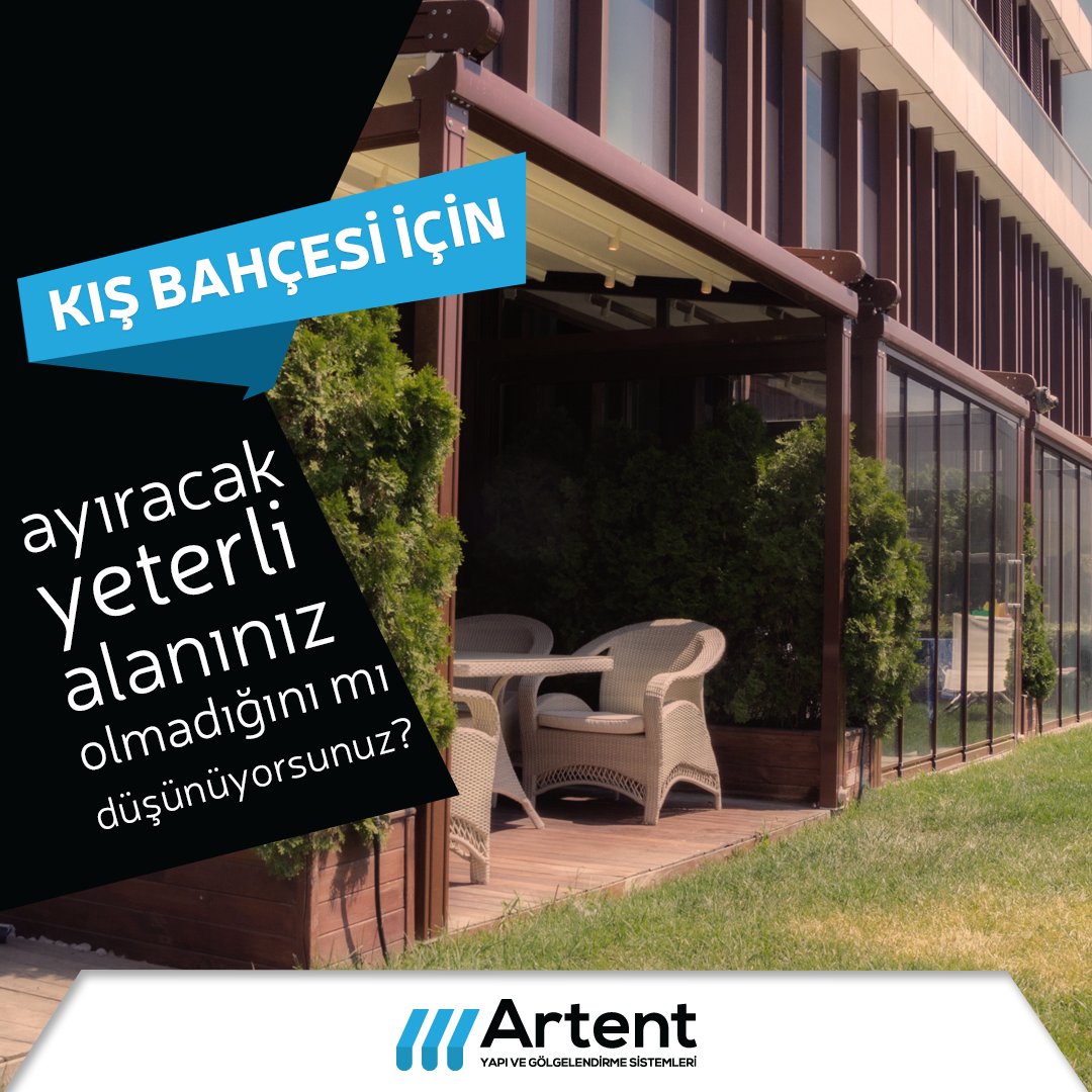 Kış bahçesi için ayıracak alanınız olmadığını mı düşünüyorsunuz? Açılır pergola sistemleri ile dört mevsim kullanabileceğiniz bir alana sahip olabilirsiniz.

#artent #artentyapı #tente #tentesistemleri #tente #awning #awningsiystems #sürmecam #katlanırcam #otomatiktente #pergola