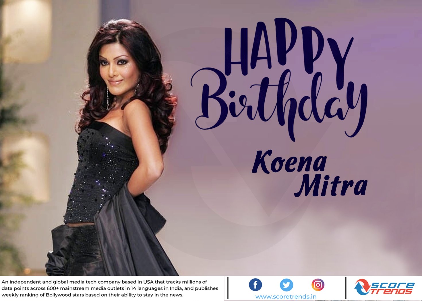 Score Trends wishes Koena Mitra a Happy Birthday!!     