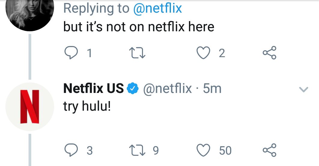Steph_Davy's tweet photo. When a show is so good that @netflix tells people to go watch it...on Hulu 🙌 #KillingEve https://t.co/ecqeEV6pOD