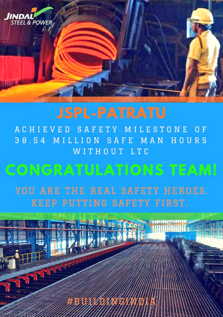 JINDAL STEEL on X: “#JSPLPatratu is proud to announce the