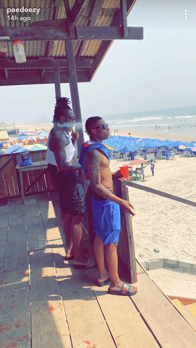 WizkidSource's tweet photo. 1/6: Burna Boy and Wizkid out on a beach in Ghana. https://t.co/YNTeyNYL1I
