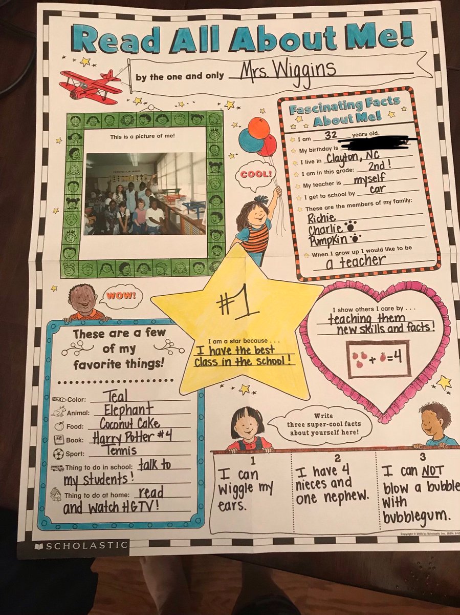 CTWiggins's tweet image. I’m so exited that it is 3rd quarter and time for Student of the Week! I’m up first! Check me out in 3rd grade! ❤️👩🏻‍🏫 #iteach #iteach2nd #education #elementary