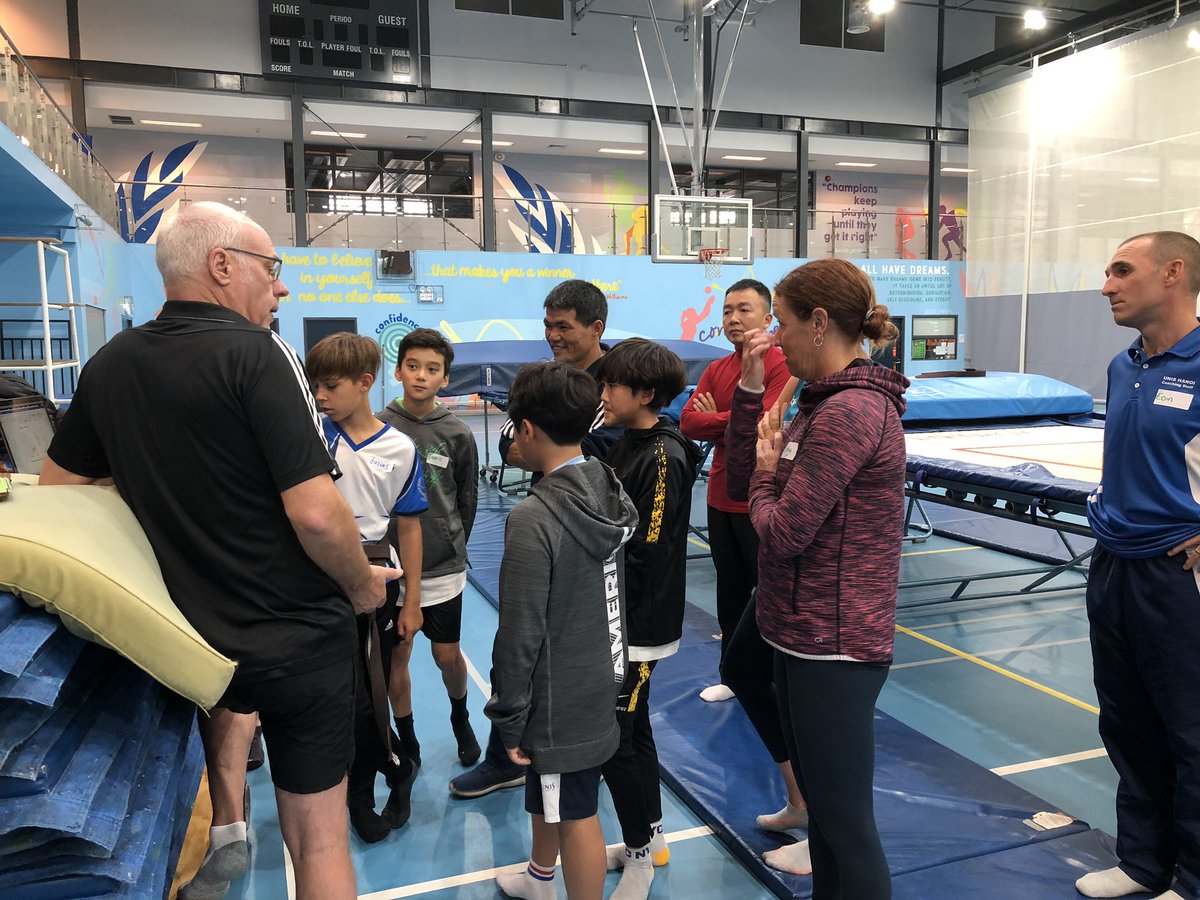 5B_atWork's tweet photo. First Day of school in the new year saw four G5 boys working with our ESPE department as the PE team train with a British Gymnastics Coach in trampolining. Excellent opportunity for all involved. #UNIS_hanoi #trampolining #5B https://t.co/CnCZ2I9NSE