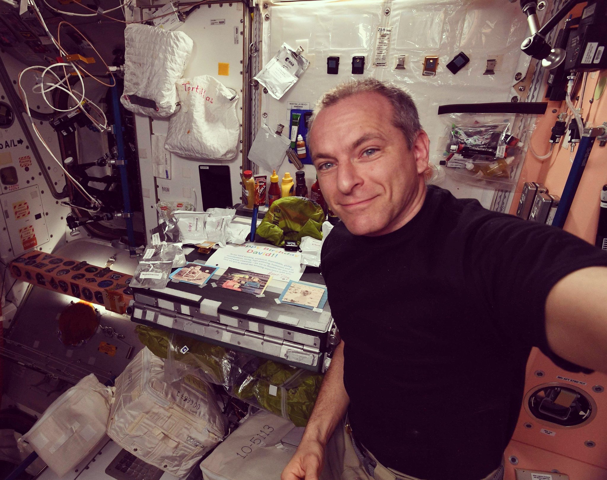 David Saint-Jacques on X: A unique birthday this year! Woke up to photos  of my youth and a nice card from crewmates. Called my Mom – it's an  important day for her!