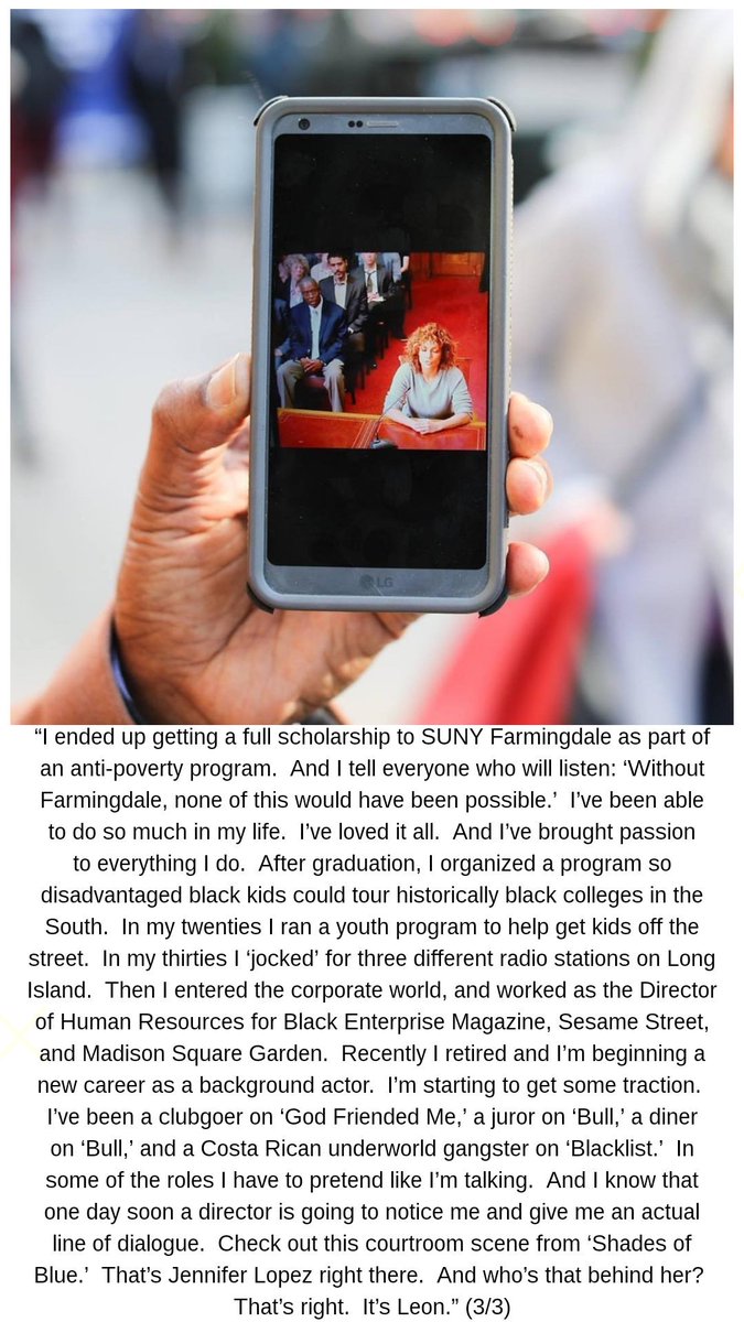 humansofny's tweet image. (3/3) “I ended up getting a full scholarship to SUNY Farmingdale as part of an anti-poverty program.  And I tell everyone who will listen: ‘Without Farmingdale, none of this would have been possible.’  I’ve been able to do so much in my life.  I’ve loved it all.  And I’ve..."