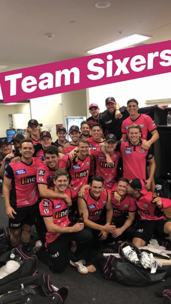 Been a pleasure as always to wear the magenta of @SixersBBL Exciting times ahead for the boys 🙌🏻 What a bunch!! 👌🏻 #Sixers