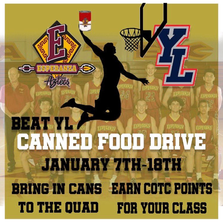 CANNED FOOD DRIVE IS HERE‼️ bring in cans starting TOMORROW!