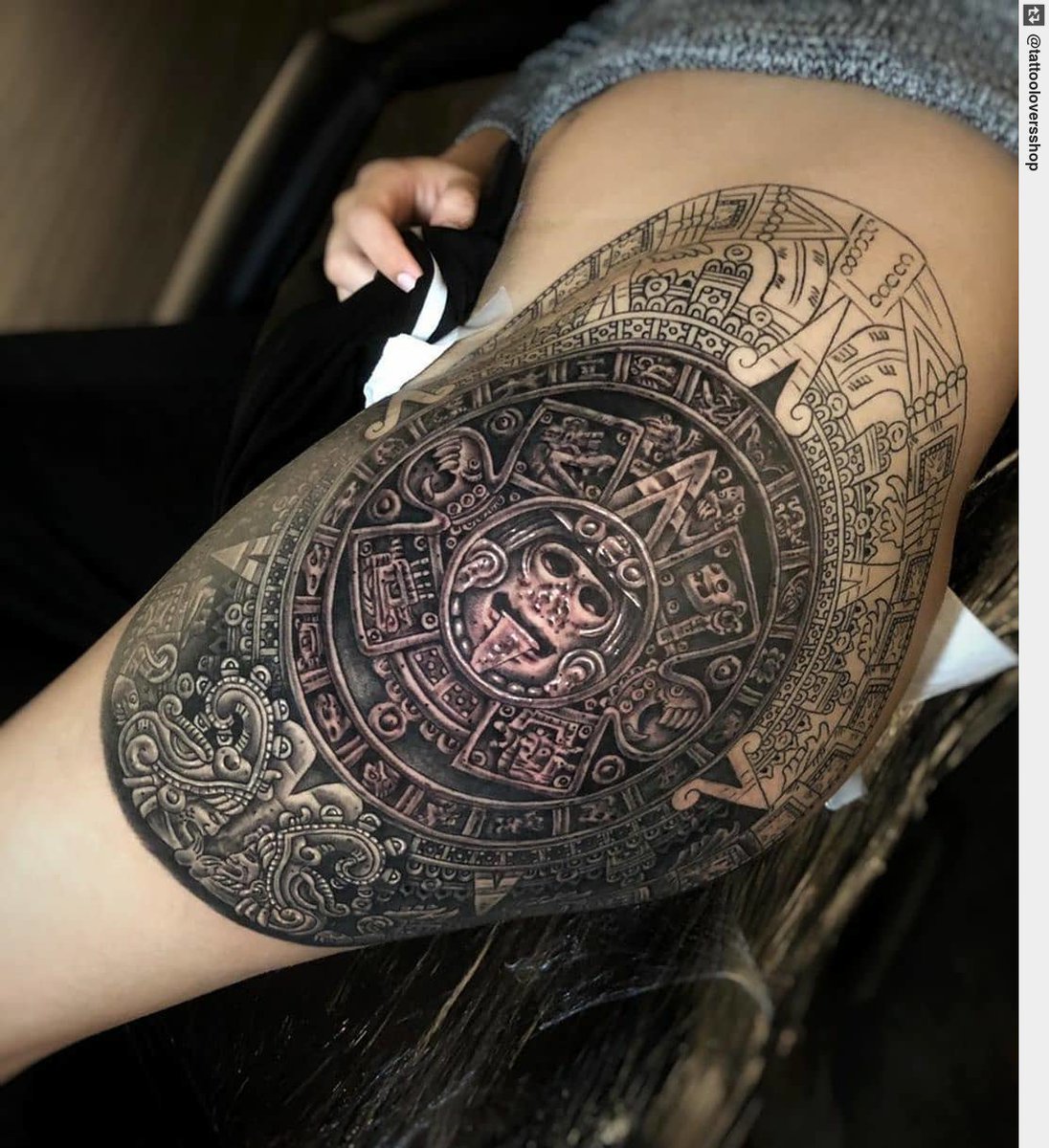 Tattoo uploaded by Eczor Prime  Aztec calendar  Tattoodo