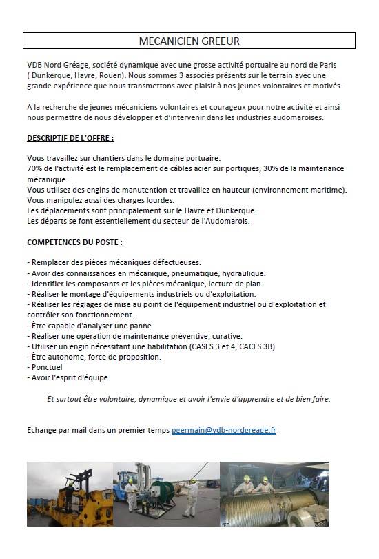 PePSO_62's tweet photo. #recrutement
Deux de nos entreprises recrutent!  un(e) assistant(e) chef de projet chez #ExperienceNord et des mécaniciens gréeurs chez VDB Nord Gréage! A vos CV! :) https://t.co/XHMQN4450W