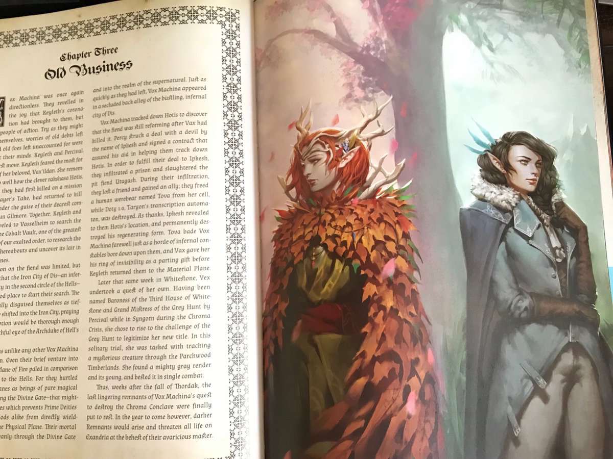 I was not expecting a copy of this to be sent to me but thank you @VoiceOfOBrien once again for the opportunity to have contributed to Critical Role and Vox Machina's legacy! ... Truth be told I was worried about how the piece would turn out but I am at ease!