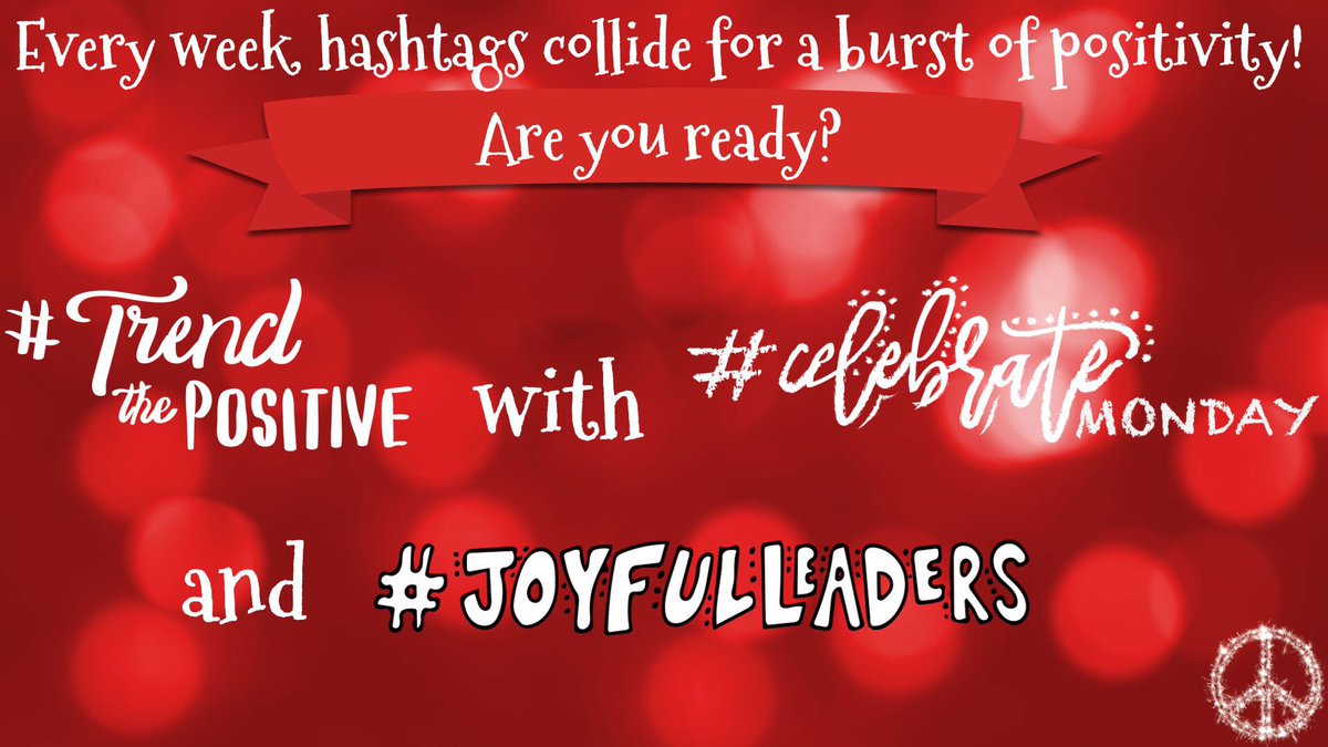 bethhill2829's tweet image. Hey #JoyfulLeaders...are you ready to #CelebrateMonday and #TrendThePositive in education? Take some time to celebrate a coworker, student, mentor, member of your PLN, or your school! Share with your PLN and let the inspiration flow. 

@smgaillard #ThePepperEffect #EduAR