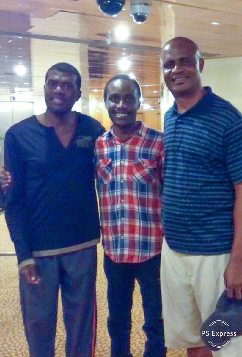 renoomokri's tweet image. Know why @ToluOgunlesi is frustrated? Tolu worked for @Atiku as media strategist. Unknown to Atiku, Tolu was @Elrufai’s man. He betrayed Atiku for @MBuhari in 2015. This is Tolu with Atiku’s speech writer and I in 2013. RETWEET if you want me to release Part 3 of #AmaechiTapes