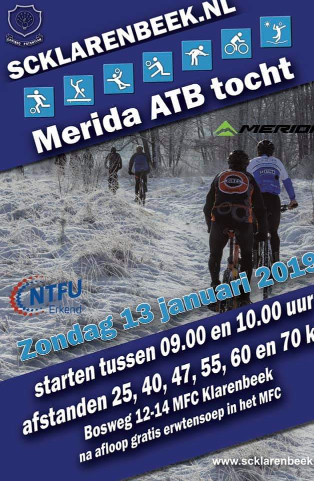 Zondag 13 januari 2019 wordt de Merida ATB-Tocht in Klarenbeek verreden facebook.com/events/2636717…