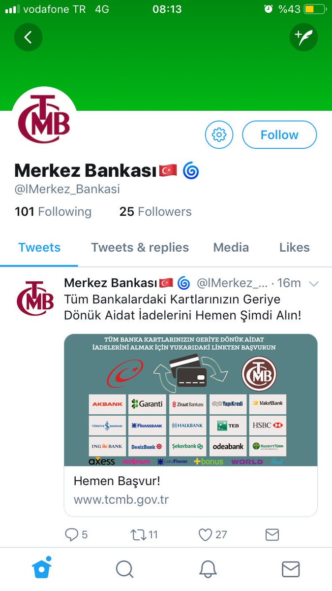 velibahceci's tweet photo. İnsanların kredi kartı bilgilerini nasıl çalıyorlar. İşte size bir örnek daha!

Sevgili @Merkez_Bankasi ve @garanti @Akbank @ziraatbankasi @Halkbank @TEB @VakifBank bu tür hesaplara karşı müşterilerinizi uyarın lütfen!

@TEAkolik #bunabakbi :) #sibersuçlar #dolandırıcılık #fraud https://t.co/yjoWKxJ1Lx
