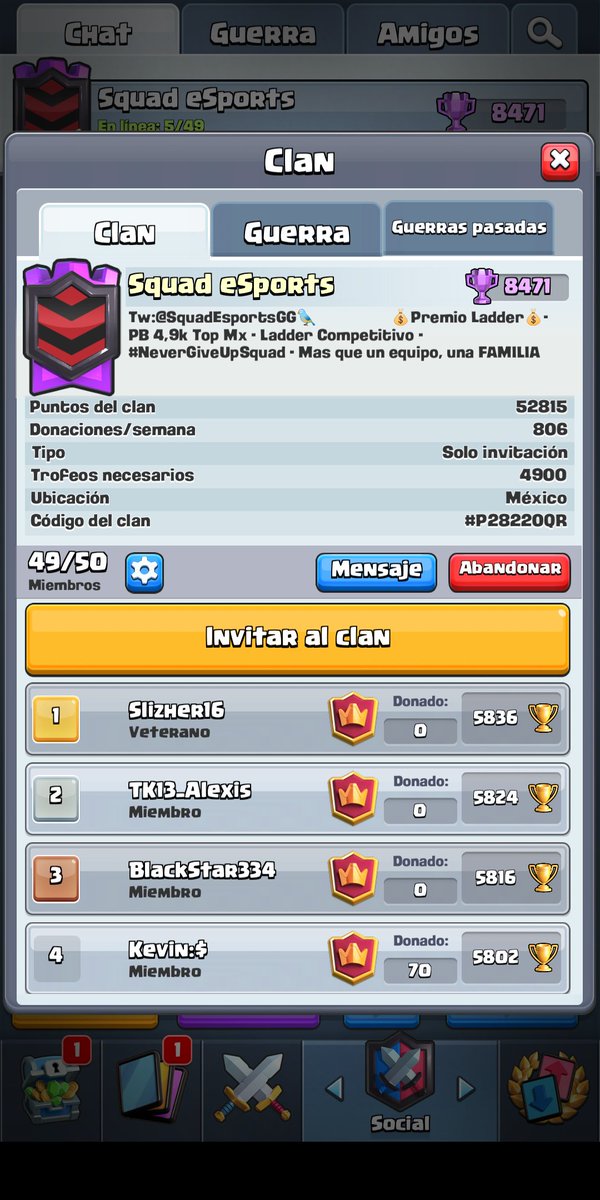 #Ladder 🏆

A escasas horas de que culmine la temporada vamos cerramos en puesto 68 del 🔝 Local 🇲🇽

Esperamos seguir escalando puesto la próxima temporada! 💪🏻

#GoSquad ♥️
#NeverGiveUpSquad 🔥