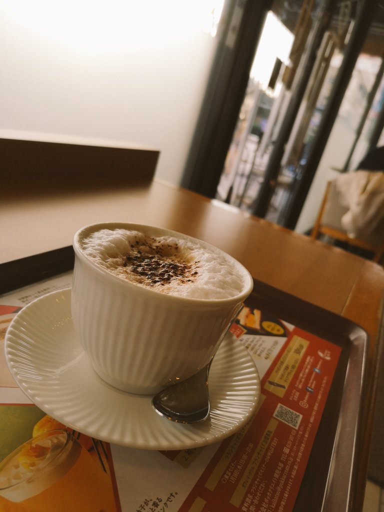 Cafe316Walking's tweet photo. クリエでカプチー��を嗜む
淹れたてのフワフワ具合は写真よりすごかったんだよ、ほんとに。 https://t.co/gadK5iy64T