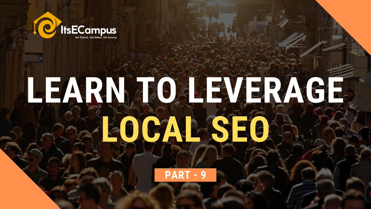 ItsECampus's tweet photo. Learn how to leverage local SEO?
Watch the the full video on- https://t.co/JlrSXpv0QD
Also learn #digitalmarketing with our #tutorials for beginners at https://t.co/P2TCJGDevM
#ItsECampus #courses #DigitalMarketing #learndigitalmarketing #Technologies #career #Programming https://t.co/T6JWlbKxqq