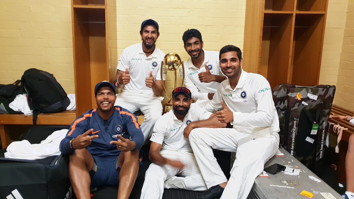 BhuviOfficial's tweet photo. Historical victory after 71 years! Proud to be a part of this team. Congratulations everyone 🇮🇳🥇 #AUSvsIND #teamindia https://t.co/yy0CqV4nSb