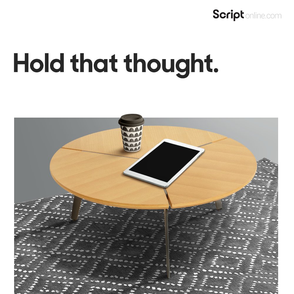 scriptonlineind's tweet image. The Easel Coffee Table has the charisma to transform your space. It's big round shape lets you stack enough snacks for a movie bingeing session or books for your weekend reading spree. Visit our stores to discover more from our range of versatile home furniture and accessories.