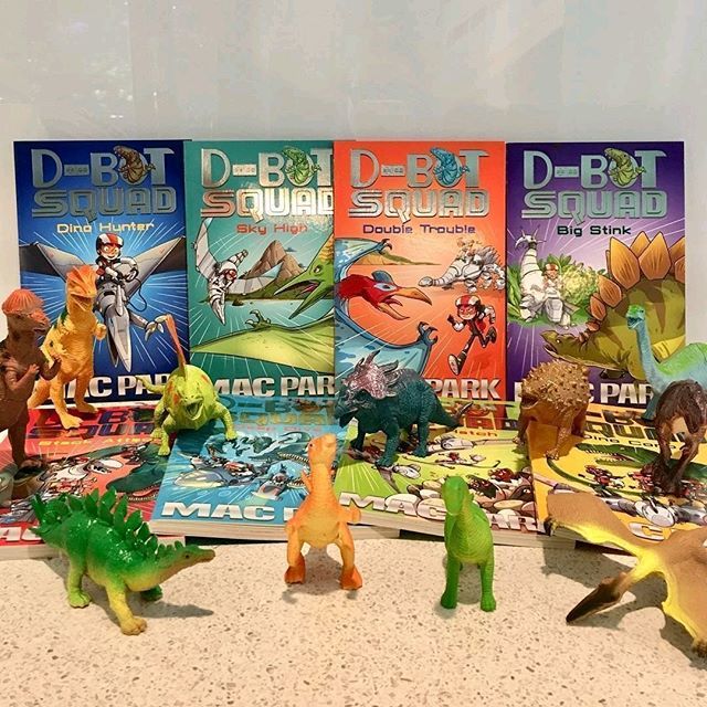 AllenAndUnwin's tweet photo. Need to entertain some youngsters this holidays? This is the perfect series for any dinosaur or adventure obsessed kids! 🦕 📚⠀
⠀
#DBotSquad from #MacPark (aka @louiseparkwritingandpublishing & @author_Susannahmcfarlane) sees our young heroes create ro… https://t.co/9JAzmbjzzC https://t.co/qYNuGky5G6