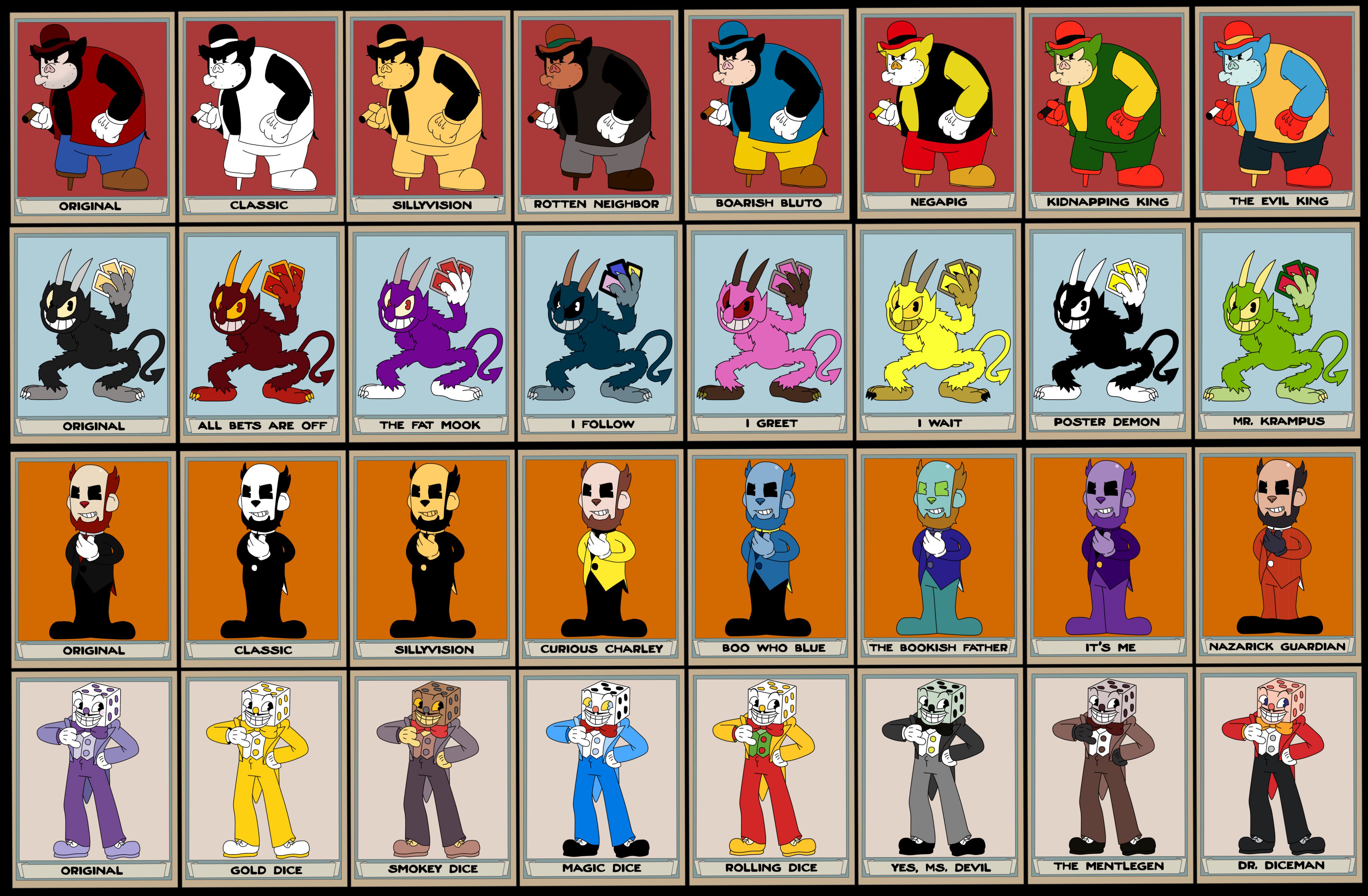 Cuphead characters