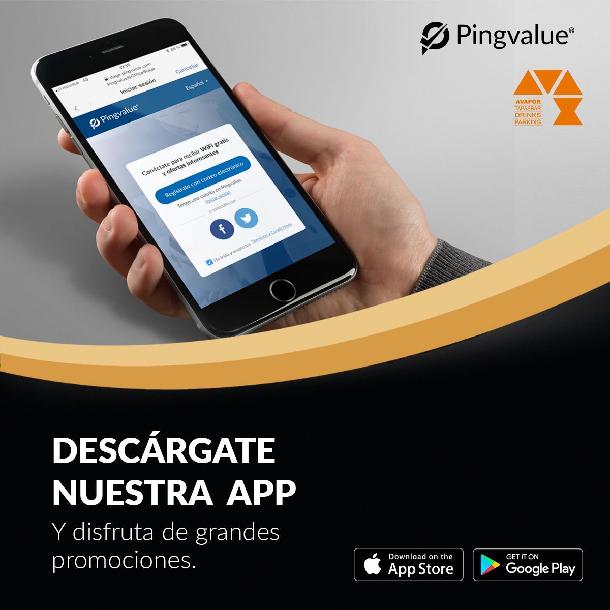 Disfruta del WiFi Gratis de Pingvalue y ahorra con las promociones que encontrarás en la Cafetería Avapor Renfe Elx Parc. Descárgate ahora nuestra App y las descubrirás!! buff.ly/2FcBTve #Elx #Elche #Pingvalue #PromocionPingvalue