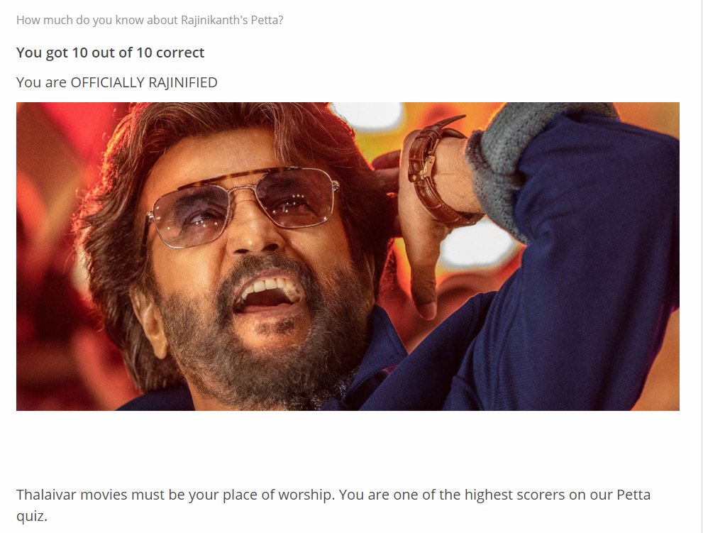 caharini's tweet image. @SuryanFM  - Got Rajinified!! #Petta #Pettacontest #SuperstarRajinikanth #Petta #Simran #Trisha #SuryanFMPettacontest