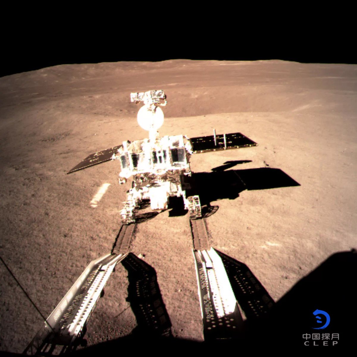 GISpeedball's tweet photo. While the rest of the world is busy with celebrations and spectacles for the new year 2019, China's robotic explorers landed on the far side of the moon........again. #chinamoon #moonkick #moonwar https://t.co/cZPsvHa93s