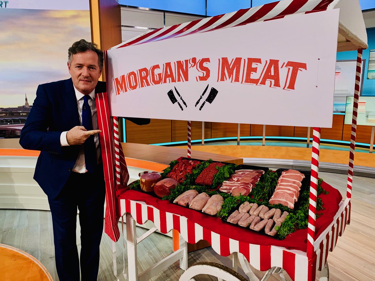 piersmorgan's tweet photo. Good Morning Britain - the vegan resistance starts today! ⁦@GMB⁩ https://t.co/R9iO1LXTmQ